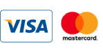 Accepted cards Visa and Mastercard